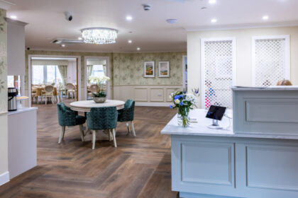Lindley Park Care Home interior reception