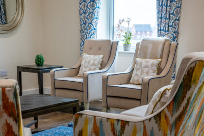 Lindley Park Care Home interior lounge