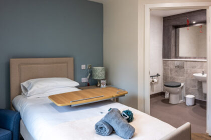 Lindley Park Care Home bedroom with ensuite
